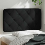 vidaXL Pernă pentru tăblie de pat, negru, 90 cm, material textil