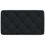 vidaXL Pernă pentru tăblie de pat, negru, 90 cm, material textil