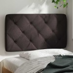 vidaXL Pernă pentru tăblie de pat maro închis, 90 cm, material textil vidaXL Pernă pentru tăblie de pat maro închis, 90 cm, material textil