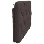 vidaXL Pernă pentru tăblie de pat maro închis, 90 cm, material textil vidaXL Pernă pentru tăblie de pat maro închis, 90 cm, material textil