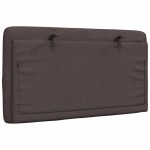 vidaXL Pernă pentru tăblie de pat maro închis, 90 cm, material textil vidaXL Pernă pentru tăblie de pat maro închis, 90 cm, material textil