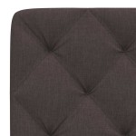 vidaXL Pernă pentru tăblie de pat maro închis, 90 cm, material textil vidaXL Pernă pentru tăblie de pat maro închis, 90 cm, material textil
