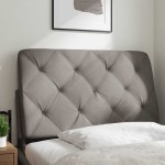 vidaXL Pernă pentru tăblie de pat, gri taupe, 90 cm, material textil vidaXL Pernă pentru tăblie de pat, gri taupe, 90 cm, material textil