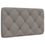 vidaXL Pernă pentru tăblie de pat, gri taupe, 90 cm, material textil vidaXL Pernă pentru tăblie de pat, gri taupe, 90 cm, material textil