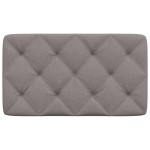 vidaXL Pernă pentru tăblie de pat, gri taupe, 90 cm, material textil vidaXL Pernă pentru tăblie de pat, gri taupe, 90 cm, material textil