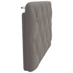vidaXL Pernă pentru tăblie de pat, gri taupe, 90 cm, material textil vidaXL Pernă pentru tăblie de pat, gri taupe, 90 cm, material textil