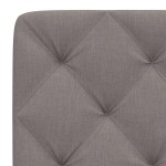 vidaXL Pernă pentru tăblie de pat, gri taupe, 90 cm, material textil vidaXL Pernă pentru tăblie de pat, gri taupe, 90 cm, material textil