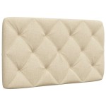 vidaXL Pernă pentru tăblie de pat, crem, 90 cm, material textil