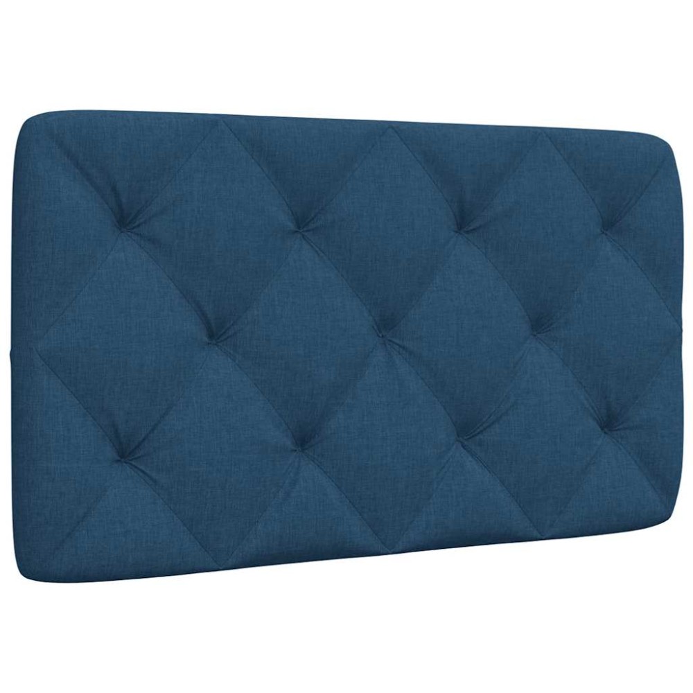 vidaXL Pernă pentru tăblie de pat, albastru, 90 cm, material textil