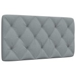 vidaXL Pernă tăblie de pat, gri deschis, 100 cm, material textil