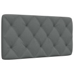 vidaXL Pernă pentru tăblie de pat, gri închis, 100 cm, material textil