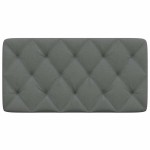 vidaXL Pernă pentru tăblie de pat, gri închis, 100 cm, material textil