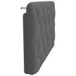 vidaXL Pernă pentru tăblie de pat, gri închis, 100 cm, material textil