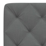 vidaXL Pernă pentru tăblie de pat, gri închis, 100 cm, material textil