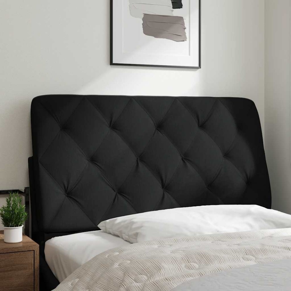 vidaXL Pernă pentru tăblie de pat, negru, 100 cm, material textil