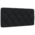 vidaXL Pernă pentru tăblie de pat, negru, 100 cm, material textil vidaXL Pernă pentru tăblie de pat, negru, 100 cm, material textil