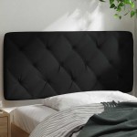 vidaXL Pernă pentru tăblie de pat, negru, 100 cm, material textil vidaXL Pernă pentru tăblie de pat, negru, 100 cm, material textil
