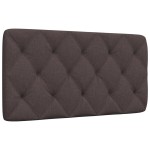 vidaXL Pernă pentru tăblie de pat maro închis, 100 cm, material textil vidaXL Pernă pentru tăblie de pat maro închis, 100 cm, material textil