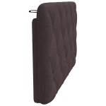 vidaXL Pernă pentru tăblie de pat maro închis, 100 cm, material textil vidaXL Pernă pentru tăblie de pat maro închis, 100 cm, material textil