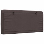 vidaXL Pernă pentru tăblie de pat maro închis, 100 cm, material textil vidaXL Pernă pentru tăblie de pat maro închis, 100 cm, material textil