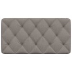 vidaXL Pernă pentru tăblie de pat, gri taupe, 100 cm, material textil vidaXL Pernă pentru tăblie de pat, gri taupe, 100 cm, material textil