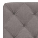 vidaXL Pernă pentru tăblie de pat, gri taupe, 100 cm, material textil vidaXL Pernă pentru tăblie de pat, gri taupe, 100 cm, material textil