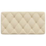 vidaXL Pernă pentru tăblie de pat, crem, 100 cm, material textil
