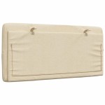 vidaXL Pernă pentru tăblie de pat, crem, 100 cm, material textil