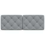 vidaXL Pernă tăblie de pat, gri deschis, 120 cm, material textil