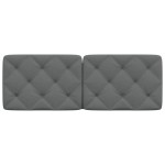 vidaXL Pernă pentru tăblie de pat, gri închis, 120 cm, material textil