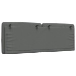 vidaXL Pernă pentru tăblie de pat, gri închis, 120 cm, material textil