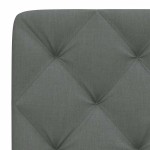 vidaXL Pernă pentru tăblie de pat, gri închis, 120 cm, material textil