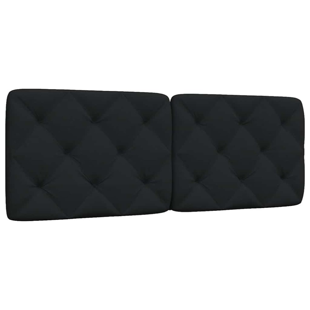 vidaXL Pernă pentru tăblie de pat, negru, 120 cm, material textil