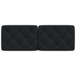vidaXL Pernă pentru tăblie de pat, negru, 120 cm, material textil vidaXL Pernă pentru tăblie de pat, negru, 120 cm, material textil