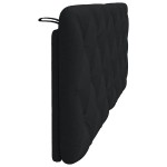 vidaXL Pernă pentru tăblie de pat, negru, 120 cm, material textil vidaXL Pernă pentru tăblie de pat, negru, 120 cm, material textil