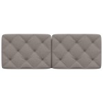 vidaXL Pernă pentru tăblie de pat, gri taupe, 120 cm, material textil vidaXL Pernă pentru tăblie de pat, gri taupe, 120 cm, material textil