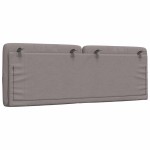 vidaXL Pernă pentru tăblie de pat, gri taupe, 120 cm, material textil vidaXL Pernă pentru tăblie de pat, gri taupe, 120 cm, material textil