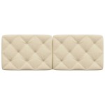 vidaXL Pernă pentru tăblie de pat, crem, 120 cm, material textil