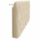 vidaXL Pernă pentru tăblie de pat, crem, 120 cm, material textil