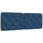vidaXL Pernă pentru tăblie de pat, albastru, 120 cm, material textil vidaXL Pernă pentru tăblie de pat, albastru, 120 cm, material textil