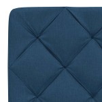 vidaXL Pernă pentru tăblie de pat, albastru, 120 cm, material textil vidaXL Pernă pentru tăblie de pat, albastru, 120 cm, material textil