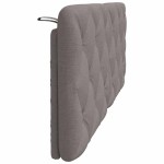 vidaXL Pernă pentru tăblie de pat, gri taupe, 140 cm, material textil vidaXL Pernă pentru tăblie de pat, gri taupe, 140 cm, material textil