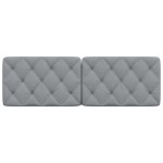 vidaXL Pernă tăblie de pat, gri deschis, 160 cm, material textil