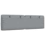 vidaXL Pernă tăblie de pat, gri deschis, 160 cm, material textil