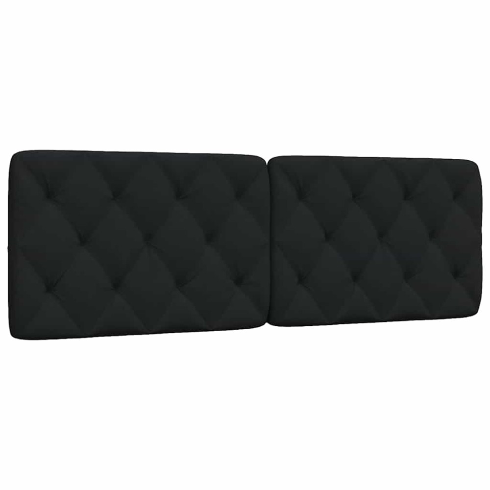 vidaXL Pernă pentru tăblie de pat, negru, 160 cm, material textil