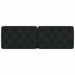vidaXL Pernă pentru tăblie de pat, negru, 160 cm, material textil vidaXL Pernă pentru tăblie de pat, negru, 160 cm, material textil