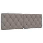 vidaXL Pernă pentru tăblie de pat, gri taupe, 160 cm, material textil