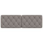 vidaXL Pernă pentru tăblie de pat, gri taupe, 160 cm, material textil