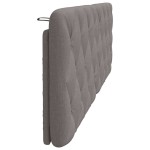vidaXL Pernă pentru tăblie de pat, gri taupe, 160 cm, material textil