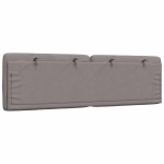 vidaXL Pernă pentru tăblie de pat, gri taupe, 160 cm, material textil